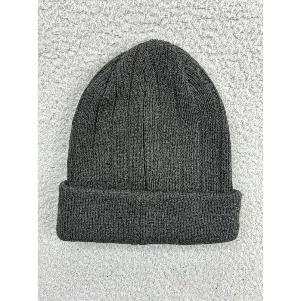 Jordan Ribbed Cuffed Beanie Mens OSFM Black Jumpman Metal Ingot Streetwear